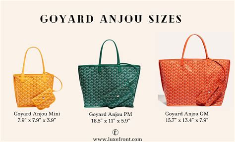 goyard pm size in inches